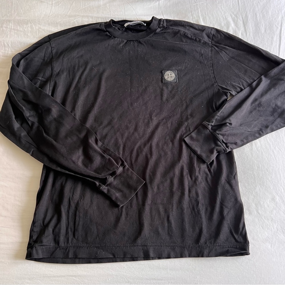 Authentic Stone Island Black Long Sleeve Medium